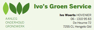 Ivo's Groen Service Logo